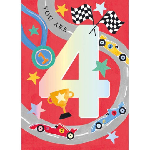 Picture of YOU ARE 4 RACING BIRTHDAY CARD